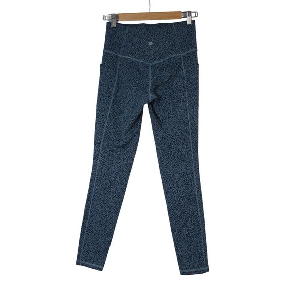 Athleta women's salutation stash II textured knit yoga tight leggings ST - Picture 2 of 10